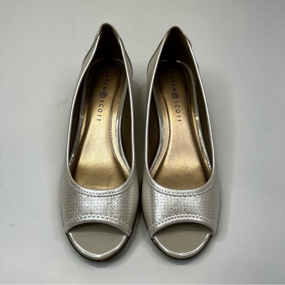 Karen Scott Yaritza wedge pumps white - 9 - Picture 4 of 15